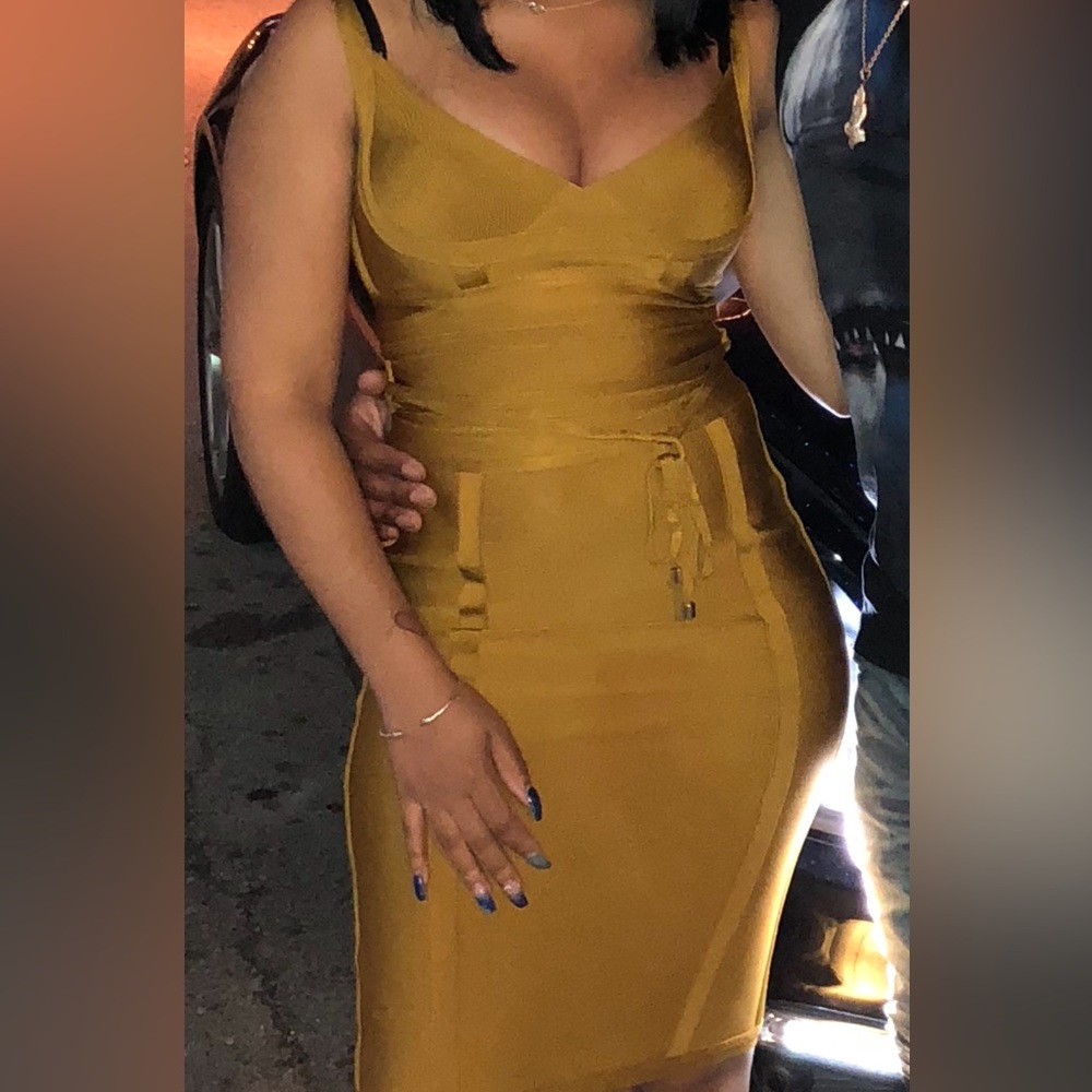 Gold dress
